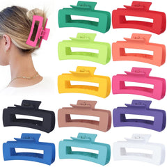 Sisiaipu front packaging showing 12 colorful jumbo claw clips and value