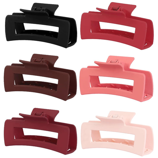 Sisiaipu front view of 6-pack red clips showing colors and packaging benefit secure storage