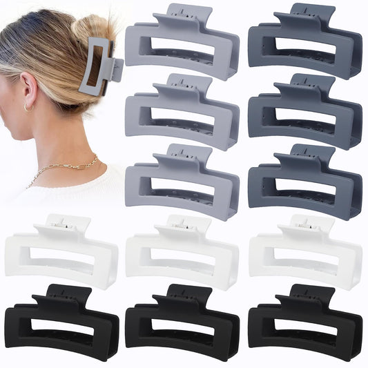 Sisiaipu front view of the 12-pack showing grey matte clips and neat packaging for convenience