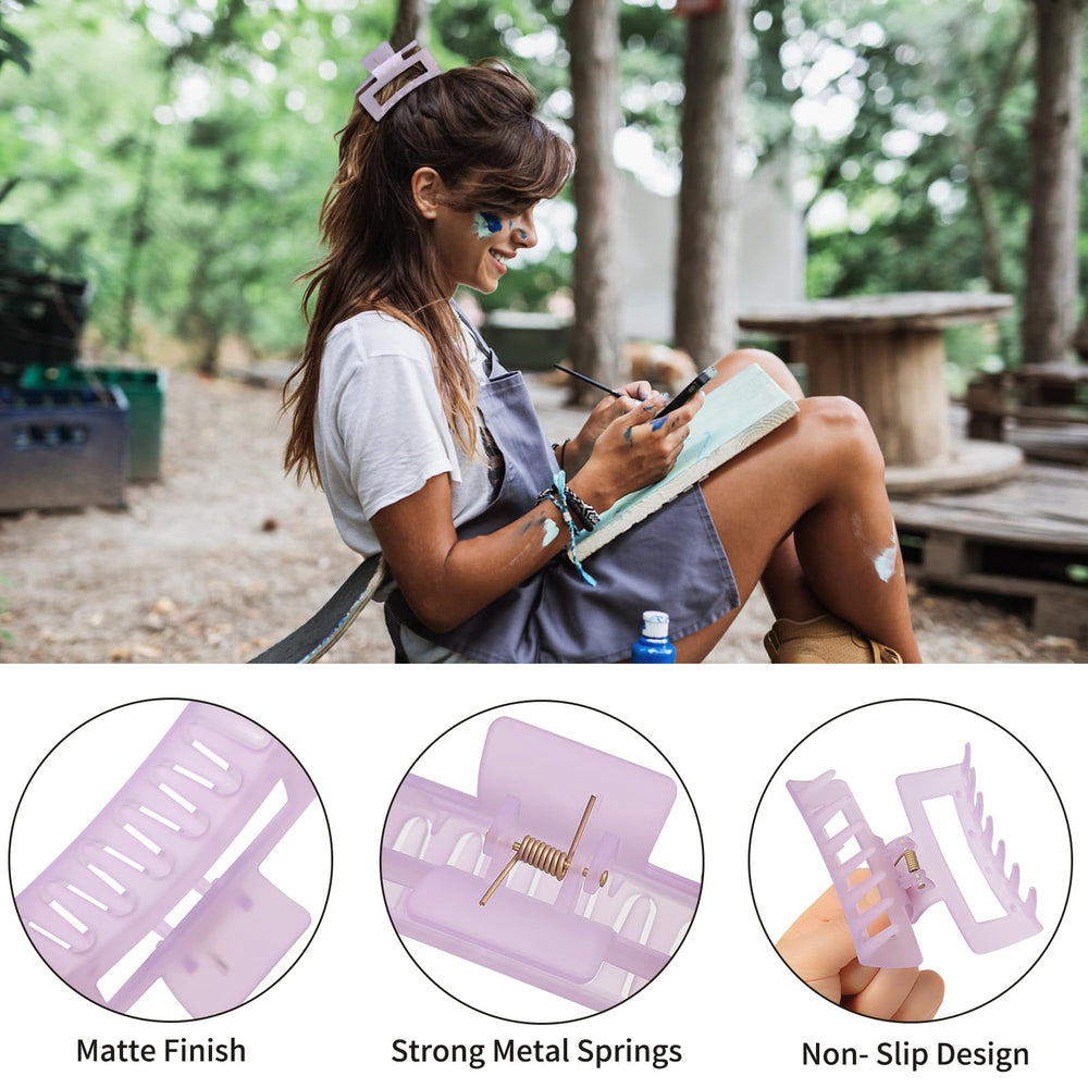 Sisiaipu clip securing half-up bun in hair, convenient hands-free benefit