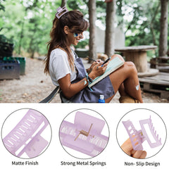 Sisiaipu clip securing half-up bun in hair, convenient hands-free benefit