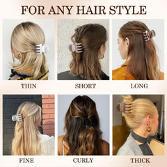 Sisiaipu clip securing a half-up hairstyle to keep hair out of face during daily tasks