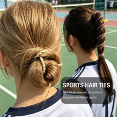 SISYOUP runner wearing tie keeping hair secure during outdoor exercise