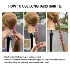SISYOUP ponytail wrap detail showing even spacing and reduced hair tugging