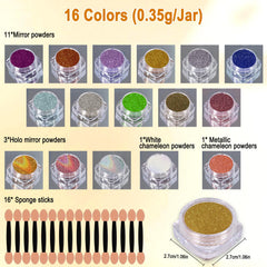 SIUSIO jars top view revealing pigment colors and easy selection benefit