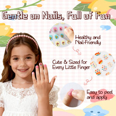 SIUSIO nail scale comparison showing sticker sizes fitting small nails accurately