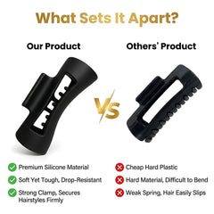 SIVSEA clip holding a bun demonstrating secure non-slip hold benefit