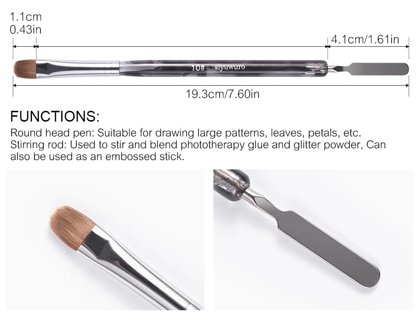 siyuwuro dotting rod end used for precise dots and stirring benefit