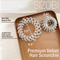 Sizobi clip close-up velvet texture protecting hair from slipping