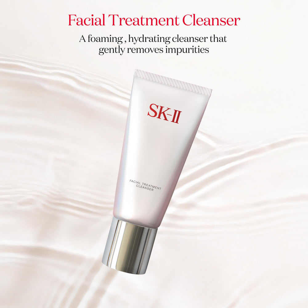 SK-II close-up of creamy foam texture demonstrating gentle cleansing