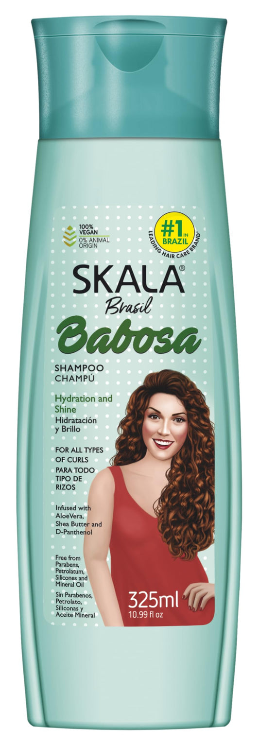 SKALA front bottle shot showing label and curl-friendly packaging benefit