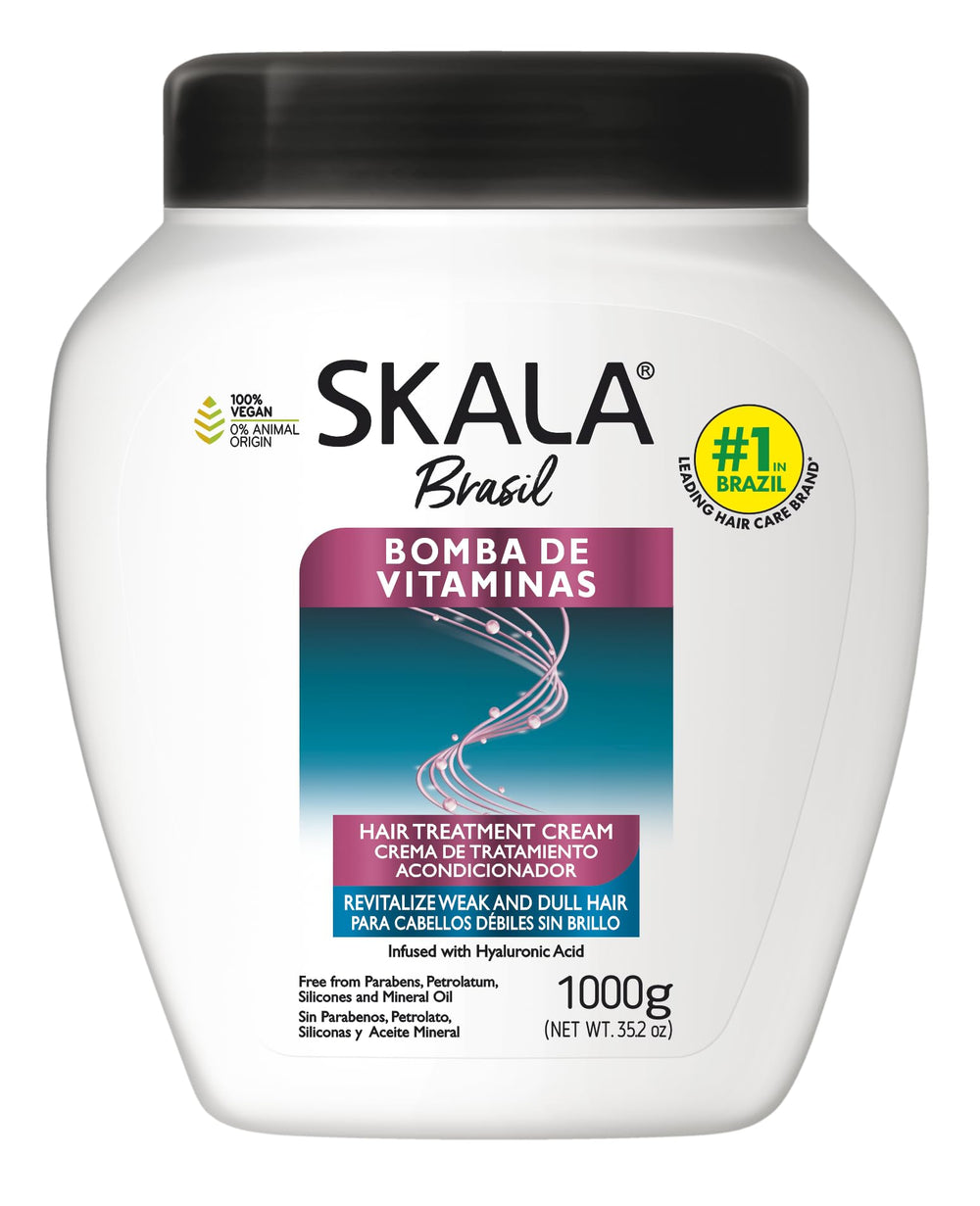 SKALA Brasil jar front view showing label and large 35.2 oz size benefit