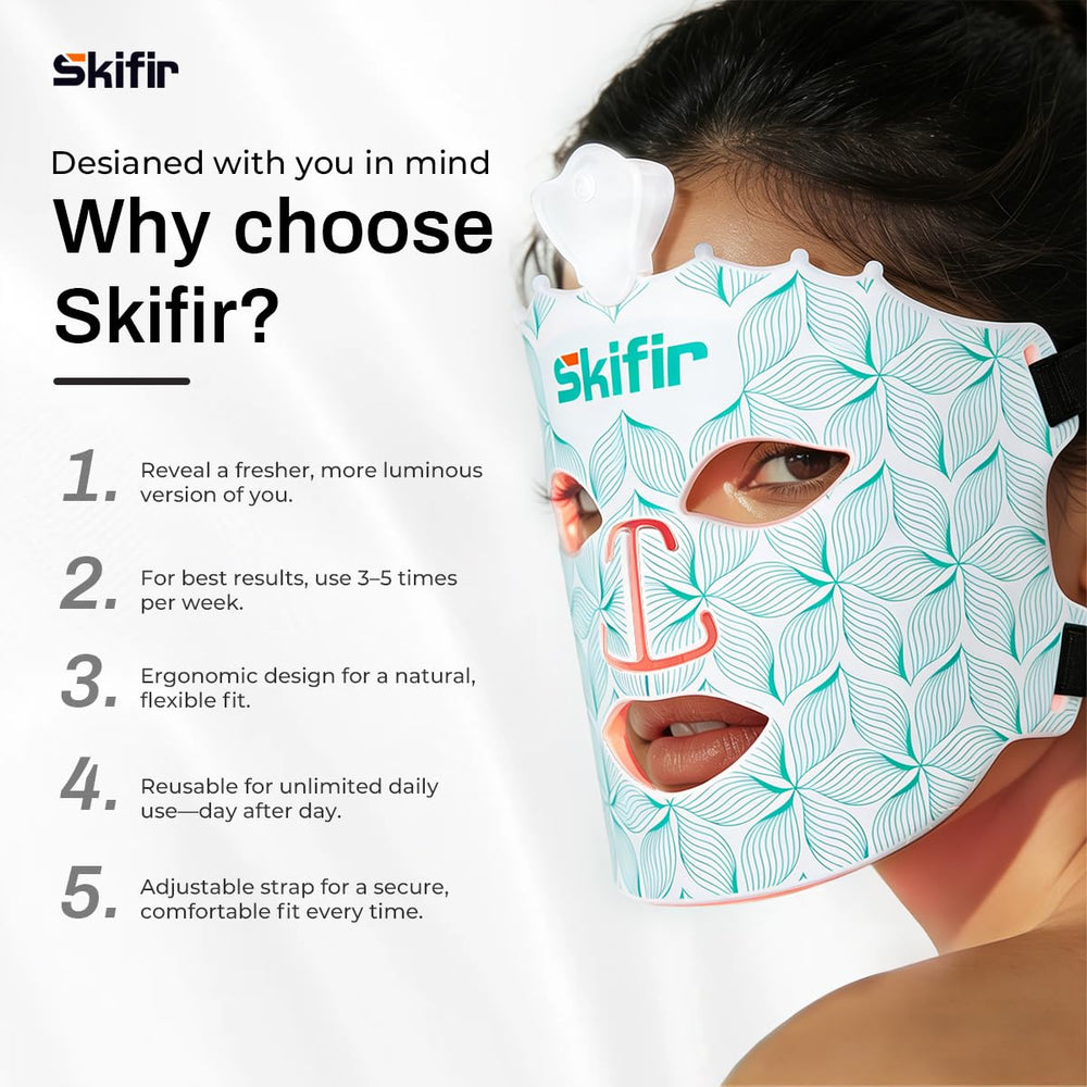 skifir mask next to hand showing scale and lightweight convenience benefit