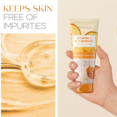 Skin 2.0 200ml tube next to hand to show real size and travel-friendly volume