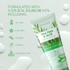Skin 2.0 on a bathroom shelf in a clean skincare routine setting