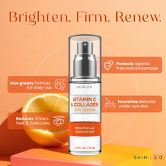 Skin 2.0 woman gently patting serum for firmer-looking eyes