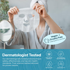 Skin 2.0 pack staged in bathroom setting conveying simple at-home spa benefit