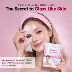 Skin 2.0 close-up sheet mask texture illustrating thin, breathable fabric for better absorption