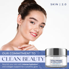 Skin 2.0 close-up texture of cream highlighting smooth absorbency benefit