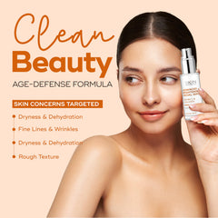 Skin Aesthetics before and after brightness comparison showing improved tone