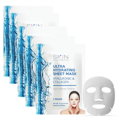 Skin Aesthetics front packaging showing five masks and benefits