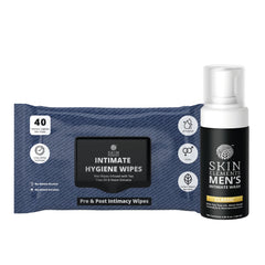 Skin Elements intimate wash bottle front showing label and benefit