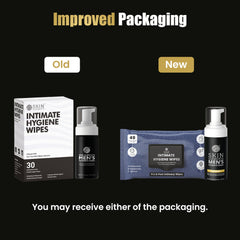 Skin Elements intimate wipes pack opened displaying travel convenience