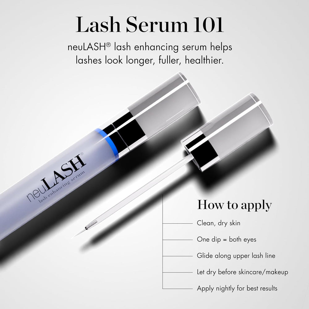 Skin Research Laboratories neulash before and after brows showing fuller-looking results