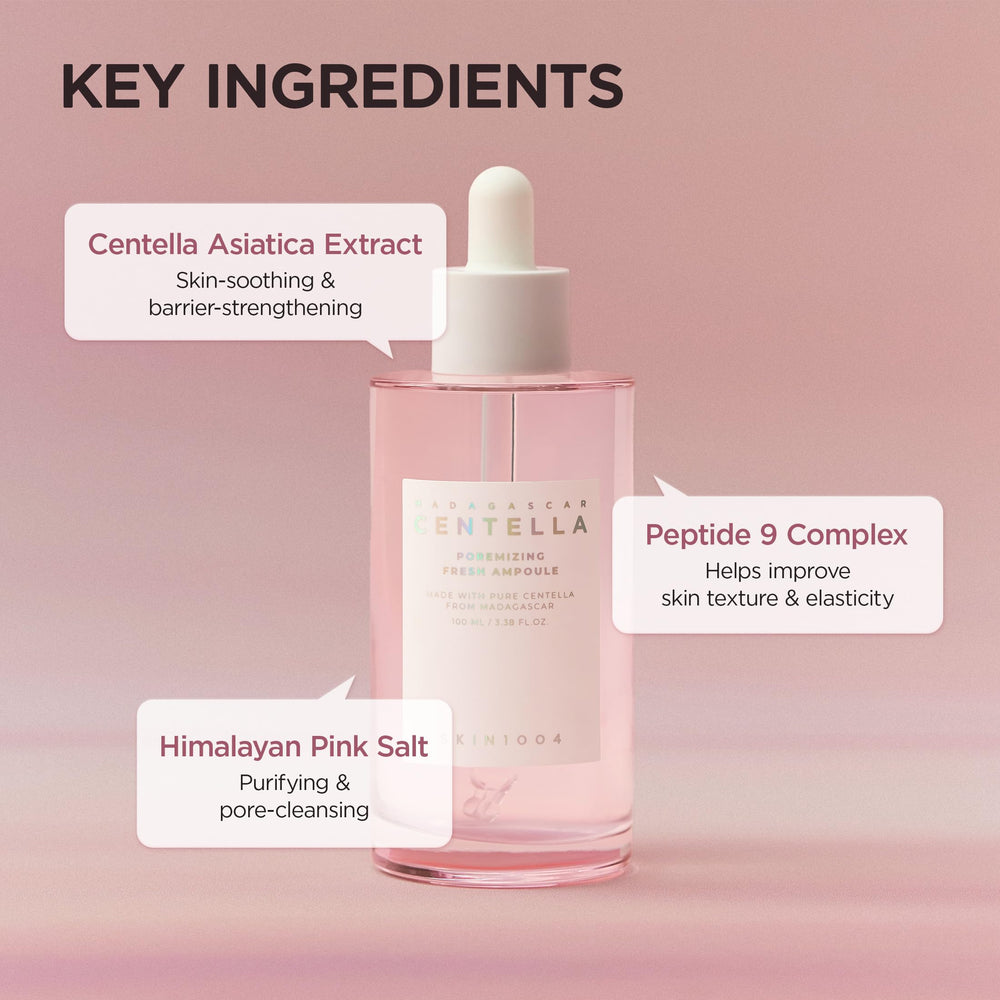 SKIN1004 ampoule in hand for size perspective and travel-friendly benefit