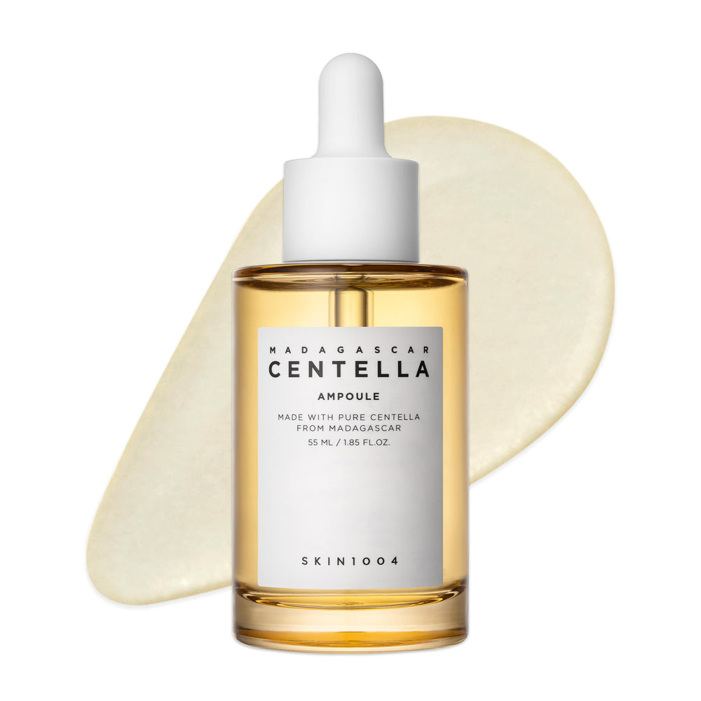 SKIN1004 front bottle view showing ampoule design and easy usage benefit