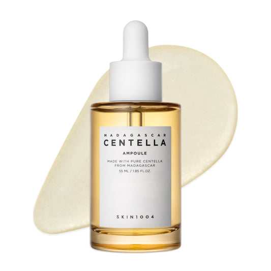 SKIN1004 front bottle view showing ampoule design and easy usage benefit