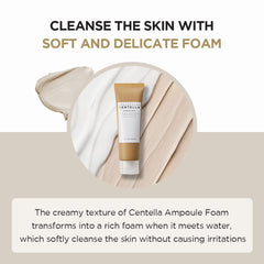SKIN1004 close-up foam texture demonstrating gentle lather