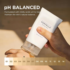SKIN1004 cream spread on hand illustrating quick absorption and immediate soothing feel