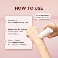 SKIN1004 before and after rinsed skin showing smoother, balanced skin benefit