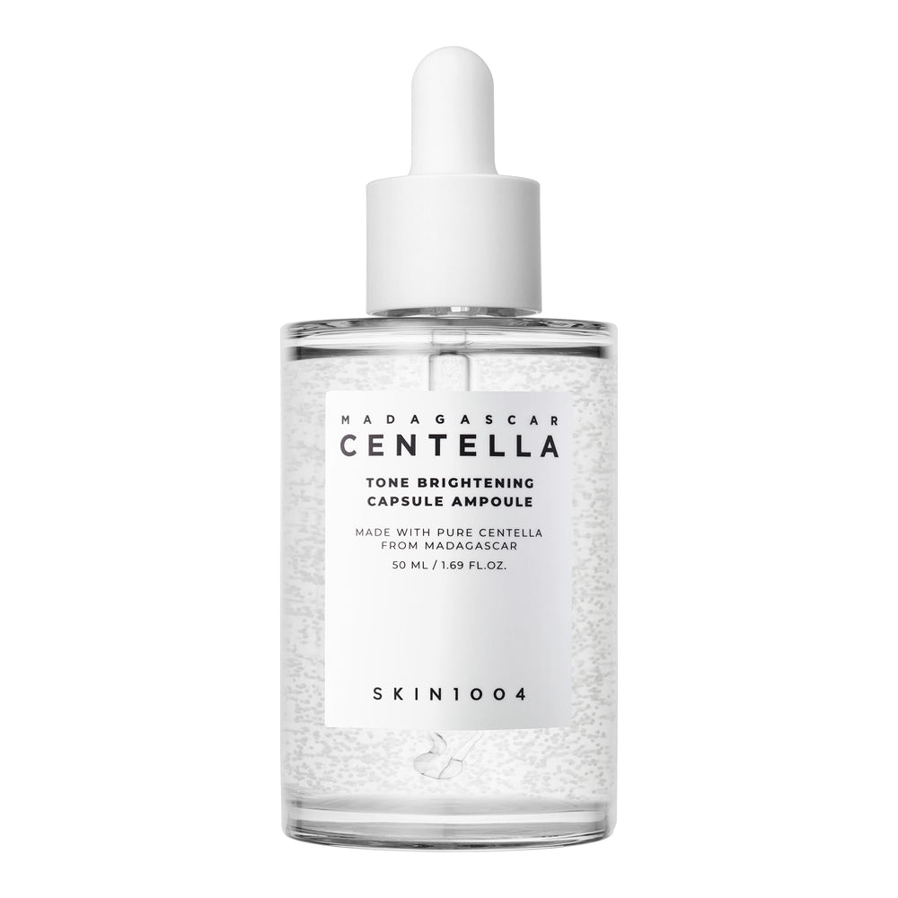 SKIN1004 front packaging showing ampoule bottle and brand for clear product ID