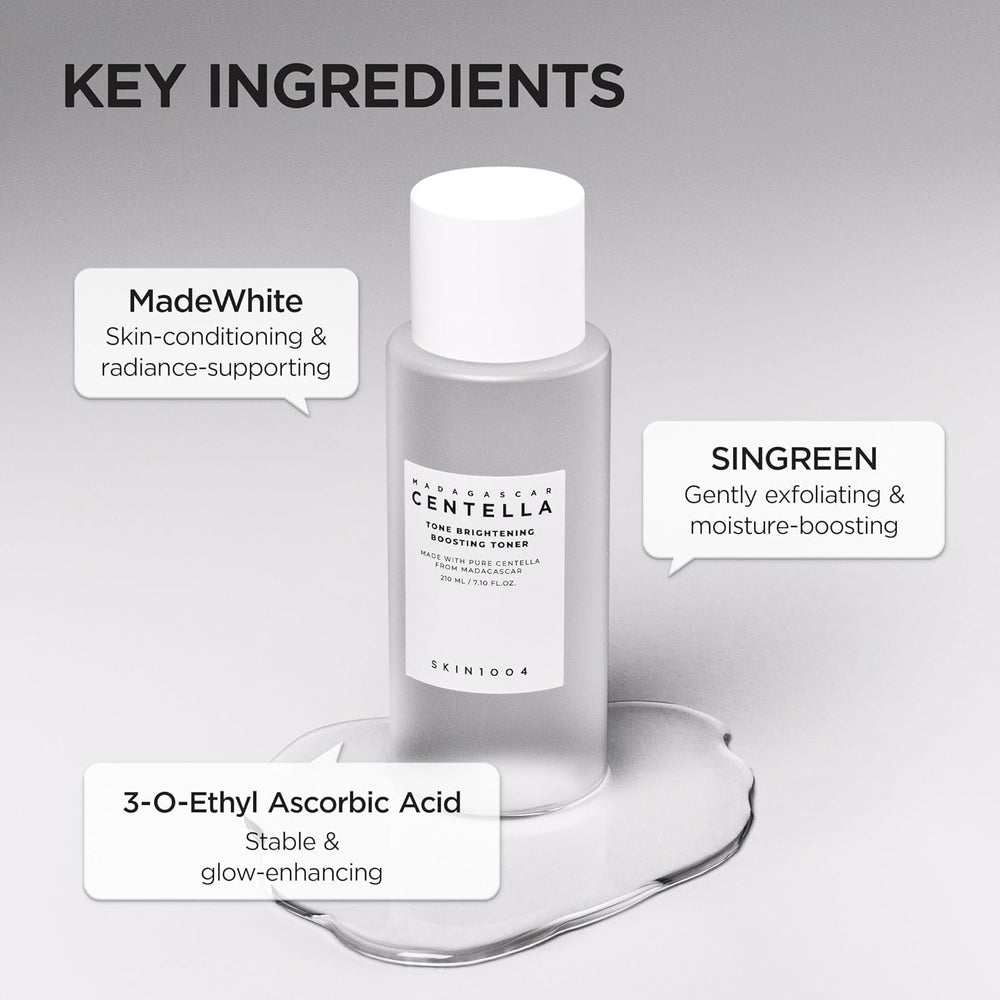 SKIN1004 application on cotton pad demonstrating gentle exfoliation benefit