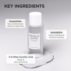 SKIN1004 application on cotton pad demonstrating gentle exfoliation benefit
