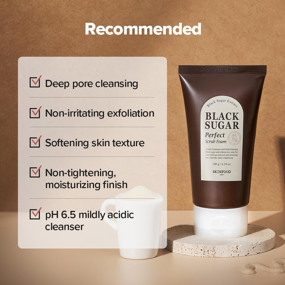 SKINFOOD product on bathroom shelf staged for routine use and aesthetic benefit