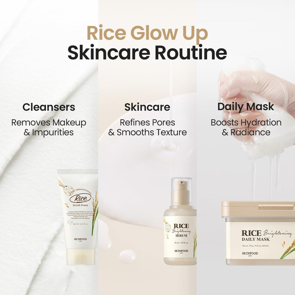 SKINFOOD rich lather on hand demonstrating mild foam and cleansing benefit