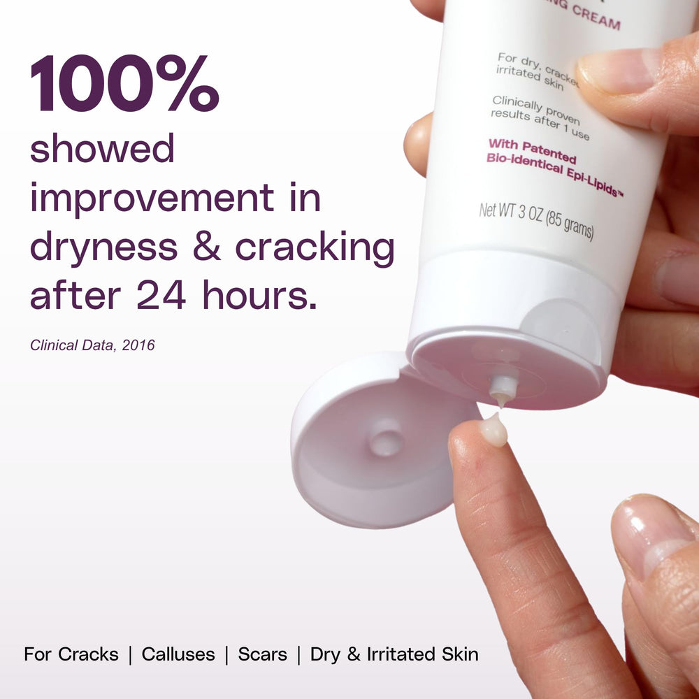 SkinIntegra cream texture close-up showing smooth, fast-absorbing formula for hydration
