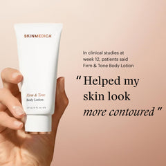 SkinMedica bottle on bathroom shelf suggesting daily routine convenience