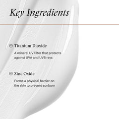 SkinMedica sunscreen spread on hand showing sheer coverage benefit