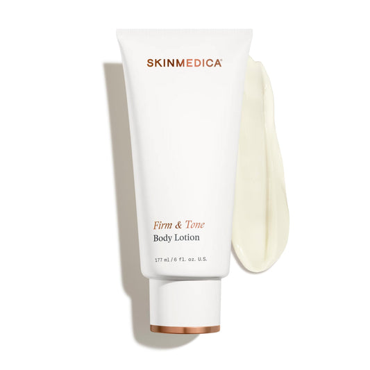 SkinMedica front packaging showing firm & tone lotion for confident results