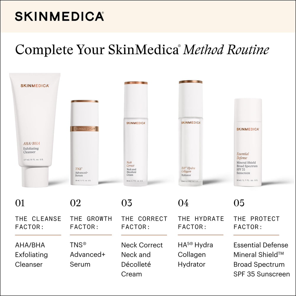 SkinMedica ingredients label close-up showing formulation transparency