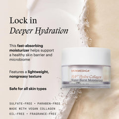 SkinMedica open jar showing gel-cream texture for instant hydration