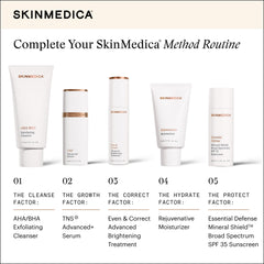 SkinMedica jar on bathroom shelf in lifestyle scene conveying daily routine