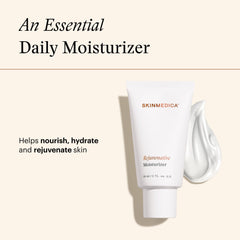 SkinMedica pump application dispensing moisturizer for easy daily use