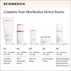 SkinMedica jar on bathroom shelf showing everyday routine convenience benefit