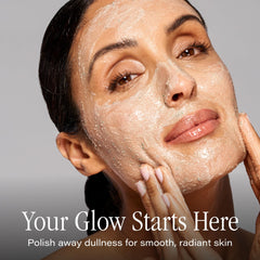 SKINN close-up of exfoliating VC5 crystals highlighting texture and polish