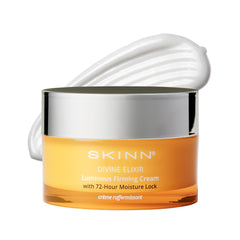 SKINN front jar showing product label and elegant packaging for shelf appeal